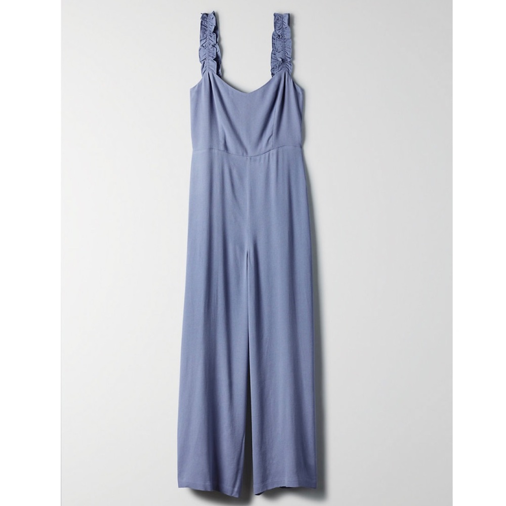 Blue Ruffle Jumpsuit